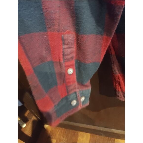 C.E. Schmidt Workwear Flannel Shirt Men's XXL Buffalo Plaid Heavy Cotton Button - Picture 3 of 4